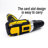 Ensemble de perceuse sans fil 12V, professionnelle, industrielle, bricolage, batterie au lithium, vitesse variable, 24 pièces, perçage maximal de 13 mm, construction, métal