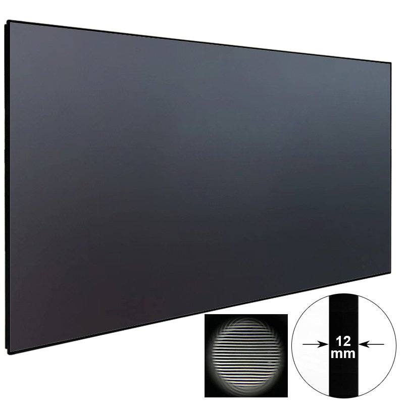 XYscreens <strong>100</strong> <strong>Inch</strong> Home Theatre Living Room 4K 3D HD <strong>TV</strong> with Thin Aluminum Fixed Frame UST <strong>Projector</strong> <strong>Screen</strong> with ALR PET Crystal