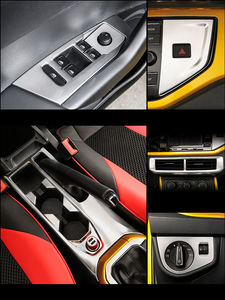 Accesorios de <span class=keywords><strong>Interior</strong></span> de coche para <span class=keywords><strong>Volkswagen</strong></span> VW <span class=keywords><strong>Polo</strong></span> Mk6 2019 2020 2021 2022 <span class=keywords><strong>2023</strong></span> 2024 Kit de puerta de Panel de engranajes elevador de ventana de ventilación de aire - Product Image 3