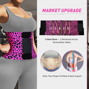 HEXIN en stock Corset coupe-taille pour femmes avec contrôle <span class=keywords><strong>de</strong></span> la graisse du ventre Split Plus Size Latex Waist Trainer Shaper - Product Image 2