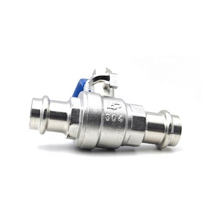 BH13958 V-Profile SS316L Press <strong>Ball</strong> <strong>Valve</strong> for Pipe Connection 15mm-54mm High Quality <strong>Ball</strong> <strong>Valve</strong> - Product Image 3
