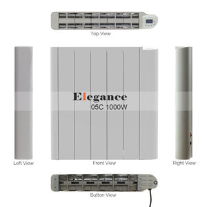 Бесшумный высококачественный керамический обогреватель с двойной защитой от перегрева, 220~240В, E05C, 1000Вт, большой объем, алюминиевый, инерционный, для помещений - Product Image 5