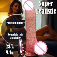 Vibromasseur réaliste souple pour adultes, Dildo vibrant pour point G, Dildo anal, Jouets sexuels masculins pour femmes
