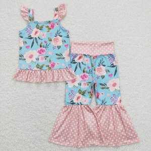 RTS Pas de quantité minimale de commande beauté bête football imprimer tenues pour enfants automne manches volantes vêtements Sweet Girl Boutique en gros - Product Image 6