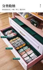 Cajas Organizadoras de Plástico para Almacenamiento de Ropa Interior y Calcetines, 10 Compartimentos, Precio Competitivo al por Mayor, Multifuncionales para el Hogar y Juguetes - Product Image 6