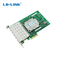 LR-LINK marque LRES1006PF-6SFP PCIe x4 Six ports 6 * SFP Gigabit Fiber 1000Base-X Multi Port Fiber Optic SFP NIC Carte réseau