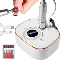 Perceuse à ongles électrique professionnelle portable rechargeable par USB, style stylo, 35000 tr/min, vitesse réglable, machine à retirer les ongles, plastique