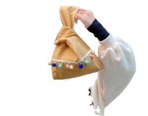 Monedero de mano estilo coreano, monedero con borlas, bolso de mano anudado estilo japonés, 23x31cm, para ir de compras, varios colores - Product Image 6