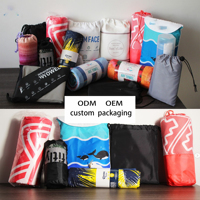 Nouveau design quantité minimale de commande bas 80x160cm imprimé microfibre serviette de plage logo personnalisé sans sable séchage rapide facile à transporter cadeau voyage serviette de plage