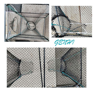 Trampa para Cangrejos Cuadrada Grande, Recubierta de PVC, de Alambre de Acero Resistente, Gran Capacidad para Pescadores Oceánicos - Product Image 5