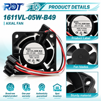 Ventilateur de refroidissement pour servomoteur CNC 1611VL-05W-B49 24VDC 40x40x28mm à roulement à billes A90L-0001-0580 Unité de ventilation axiale industrielle DC OEM