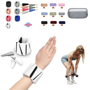 Accessoires de fitness pour la maison : Poids de cheville 1lb, 2lb, 4lb et poids de poignet réglables en silicone - Product Image 1