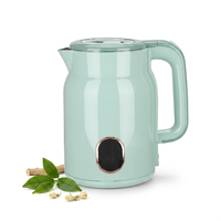 Bouilloire électrique 2,5 L, 1500 W, chauffe-eau rapide, en acier inoxydable, avec prise EU, pour la cuisine à domicile