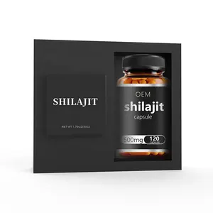 OEM Fulvic asit Shilajit kuru damla Shilajit kapsüller saf himalaya organik Shilajit reçine