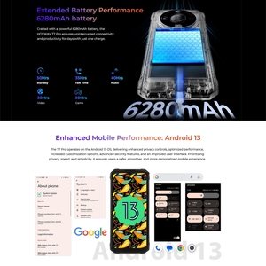Teléfono Resistente HOTWAV T7 Pro Nuevo, 4G, 6GB+<span class=keywords><strong>256GB</strong></span>, 6280mAh, 6.6 Pulgadas, Android 13, MT8788 Octa Core - Product Image 4