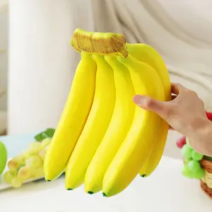 假水果装饰逼真逼真DIY道具家居装饰装饰香蕉束人造水果展示