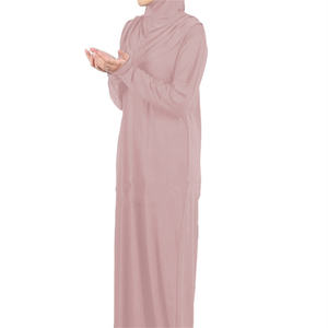Ramadan un pezzo preghiera Abaya vestito con cappuccio kaftano musulmano donne Jilbab abito <span class=keywords><strong>Hijab</strong></span> abito tinta unita Islam Dubai <span class=keywords><strong>turchia</strong></span> <span class=keywords><strong>vestiti</strong></span> - Product Image 1