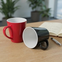 Tasses à café en céramique personnalisées de grande taille et de haute qualité, 400 ml, tasses en porcelaine écologiques pour sublimation