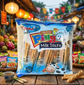 LIBRA Pingo Milk <b>Biscuits</b> 186g Buttery Milk Essence Delicate Crunch Balanced Sweet Flavor Premium Quality Snack - Product Image 1
