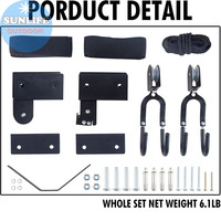 Kayak, canoë, bateau, vélo, système de levage, kayak, support de rangement au plafond, support de vélo avec corde de 15M