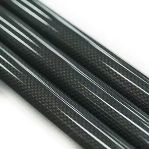 Grote diameter koolstofvezelbuis op maat gemaakte 3K koolstofvezelpijp voor ED metaaldetector paal schacht - Product Image 2