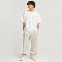 Nouvel Arrivage T-shirt Basique Ample pour Homme avec Impression de Lettres, Coupe Boxy, Idéal pour l'Été