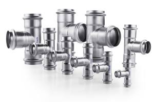 Премиум промышленная сантехника из нержавеющей стали V-Пресс & V Профиль компрессионные фитинги для приложений EN10312, PN16/PN25 - Product Image 6