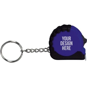 Porte-clés avec ruban à mesurer de poche imprimé sur mesure, durable et flexible - Product Image 4