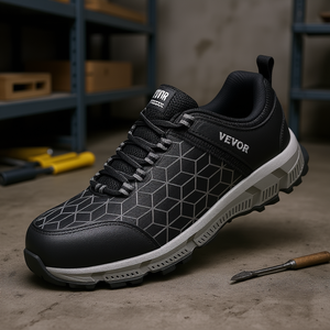 Vevor Men's Black Steel <b>Toe</b> Work Sneakers Size 11.5 <b>Wide</b> Anti Impact Safety <b>Shoes</b> for Foot Protection - Product Image 2