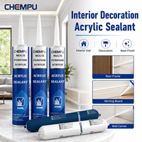Scellant acrylique à base d'eau de 310 ml pour joints, stable, pour fissures de béton, scellant acrylique fin, pour usage en atelier