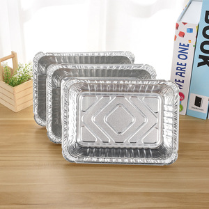 Recipiente de Alumínio de Grau Alimentício de 1100ML, Caixa de Almoço para Transporte com Tampa de Papelão - Product Image 3