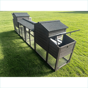 Gallinero para 15 a 25 <span class=keywords><strong>Pollos</strong></span>, de Dos Pisos, Moderno, Multifuncional, Resistente al Invierno, con Techo Impermeable de Asfalto - Product Image 4