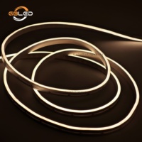 Bande LED néon flexible ultra-mince 4x8mm 12V IP67 étanche pour armoire, vitrine de bijoux, Noël CE RoHS