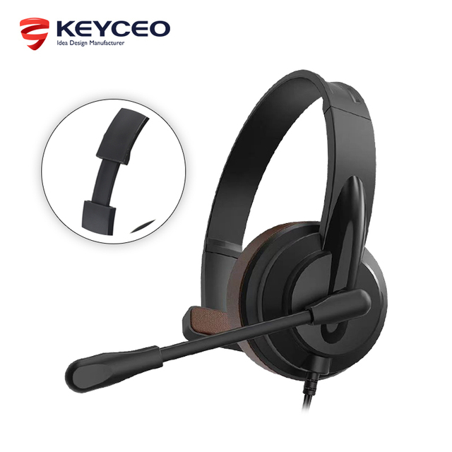 Gaming Headset with Mic for Desktop Tablet Microphone Operator Headset Wired Professional Telephone Operator