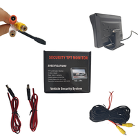 Moniteur TFT couleur 12V 4,3 pouces avec connecteur RCA pour l'aide au stationnement automobile