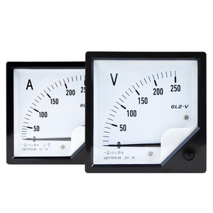 แอมมิเตอร์ 6L2 A แบบอนาล็อก AC DC เฟสเดียว 15A 20A 30A 5A 75A 100A แบบติดตั้งบนแผง ความแม่นยำระดับ 1.5 วัสดุ ABS - Product Image 3