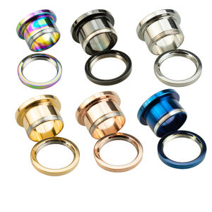 السعر المنخفض 316L الجراحية الصلب المسمار الأذن اللحم نفق كمية صغيرة الأذن التوصيل مقاييس ثقب مجوهرات بارد المتوسع مجوهرات للجسم - Product Image 5