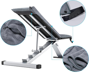 Telo da Palestra Sportivo <span class=keywords><strong>con</strong></span> Tasca <span class=keywords><strong>con</strong></span> Cerniera, Magnetico per Panca, Personalizzabile <span class=keywords><strong>con</strong></span> Logo, in Cotone/Microfibra, Assorbente - Product Image 2