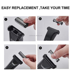 Lames de rechange <span class=keywords><strong>pour</strong></span> <span class=keywords><strong>tondeuse</strong></span> à cheveux MANSCAPED 5.0 Ultra, lot de 2, <span class=keywords><strong>tondeuse</strong></span> à gazon électrique, rasoir, tête de rasoir en acier inoxydable - Product Image 3