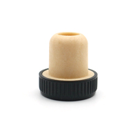 Tapón de Corcho Sintético de Alta Calidad de 19.5mm con Tapa de Plástico para Botellas de Aceite de Oliva y Vino