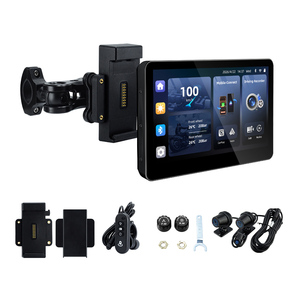Support de fixation arrière détachable rapide de 6,2 pouces pour enregistreur de conduite de moto, système de navigation Carplay, objectif avant et arrière 1080P - Product Image 1