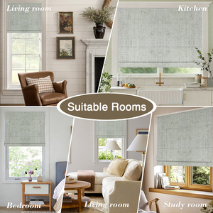 Tende Romane Originali in Misto Cotone-Lino - Tende Moderne Minimaliste in Morbida Garza Effetto Lino per Soggiorno e Finestre Piccole - Product Image 5