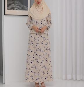 Zifeng OME Middle East donna stampa ampio abito Design rilegatura polsino sotto la gonna Smock a fessura - Product Image 1