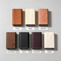 Garde-corps carré en aluminium naturel extrudé tube extrudé coloré finition bois tube extérieur profilé en aluminium tuyau