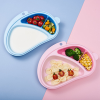 Nouvelle conception, vente en gros, assiette d'alimentation pour bébé, récipient alimentaire pour tout-petits, vaisselle d'apprentissage en PP pour enfants