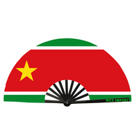 Éventails pliables grand format drapeau du Ghana pour la danse en ligne, les mariages en plein air et la décoration de fêtes