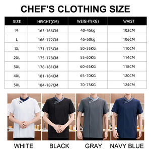 Uniforme de chef de hotel personalizado al por mayor para restaurante chaqueta de trabajo personalizada uniformes de trabajo de catering - Product Image 5