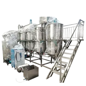 Oil refinery and deodorization mustard oil refining machine mini palm oil refinery plant with easy operation