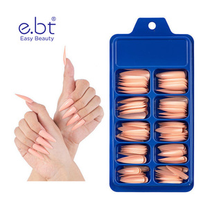 Personnalisé Rynstone boîte presse <span class=keywords><strong>acrylique</strong></span> marque privée Oem ongles Accessoires presse sur ongles français pointe de luxe en gros - Product Image 1