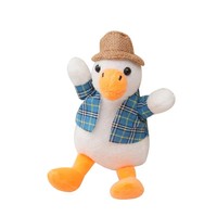 Porte-clés en peluche canard jaune mignon, poupée en peluche douce, breloque de sac Kawaii, mini peluche, cadeau